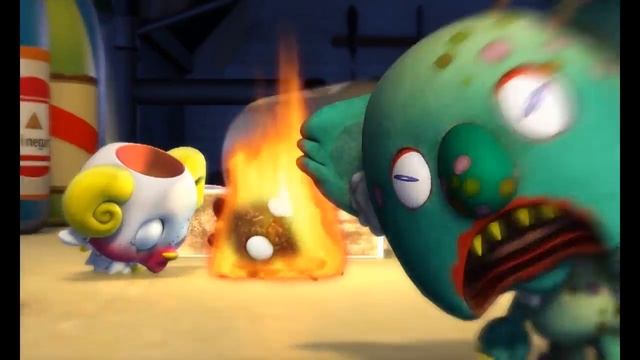 Zombie Cartoons: Zombies Play Seesaw Game - Mad Box Zombies