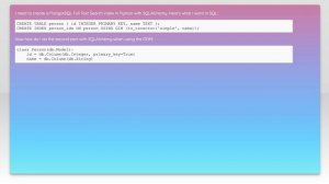 Create a Full Text Search index with SQLAlchemy on PostgreSQL