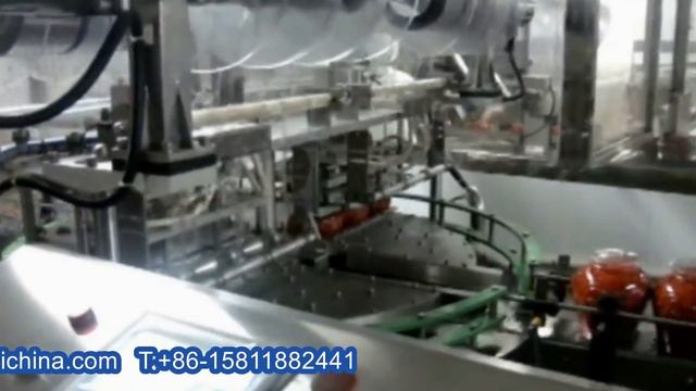 Fully automatic pepper sauce mixing fill-seal-cap-wrapping MC équipement d'embouteillage automatiqu смотреть онлайн