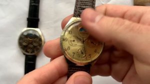 Видеообзор на редкие часы Ракета 26690 с индикатором день-ночь Петродворцового Часового Завода