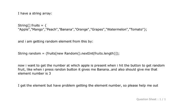 Android : Random element from string array смотреть онлайн