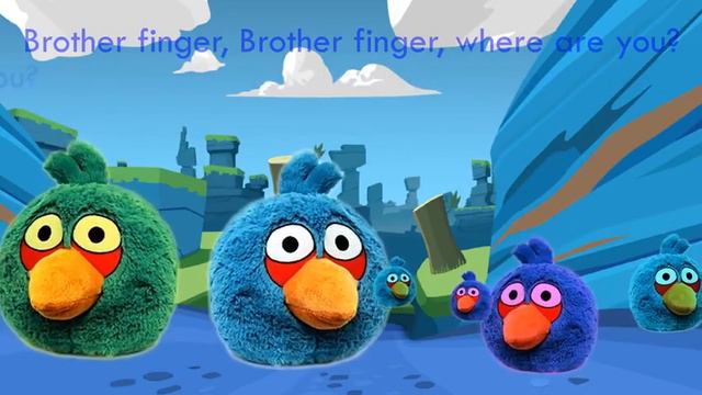 Angry Birds Finger Family Plushie Song daddy finger nursery rhymes 2015 Cartoon Animation смотреть онлайн