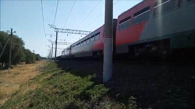Рельсовый автобус РА2-070 на ст.Сальск смотреть онлайн