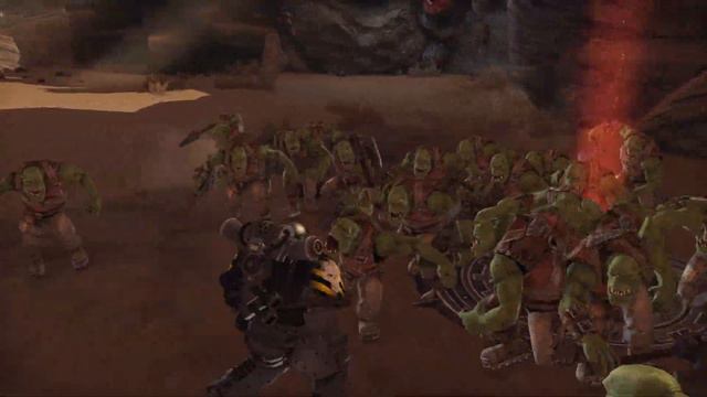 AUTOCANNON GAMEPLAY: Iron Warrior vs 500 Orks! - Warhammer 40K: Space Marine (Augmented Mod) смотреть онлайн