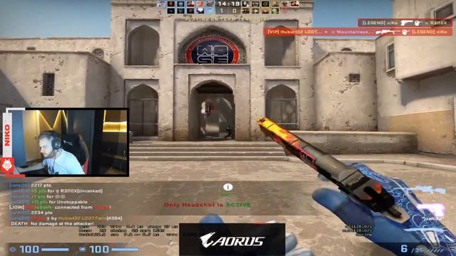 NiKo AIM TRAINING - CS:GO WarmUp смотреть онлайн