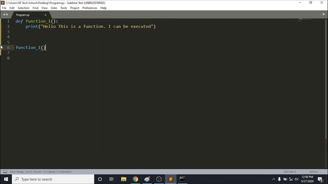 34.Function in Python смотреть онлайн