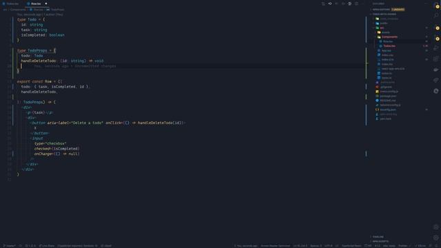 Build a todo app using TypeScript, React and Tailwind. смотреть онлайн