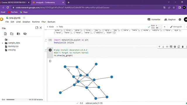 Informatika UNIKA: SNA (Social Network Analysis) dengan Library Networkx Python смотреть онлайн