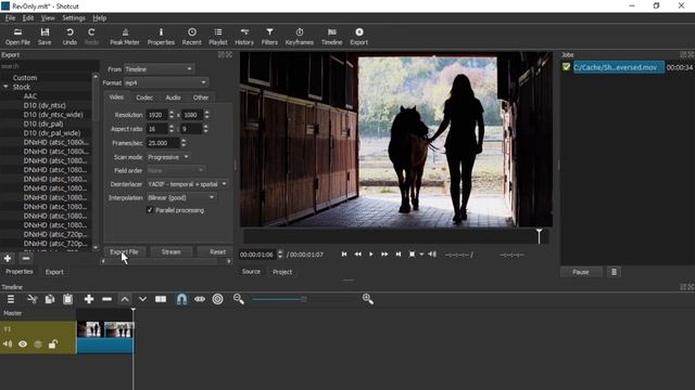 Reverse Video (Play it Backwards) Editing in Shotcut [Quick Tutorial] смотреть онлайн