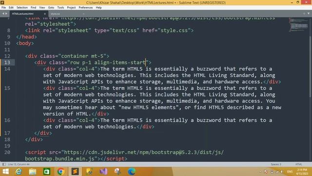 Bootstrap CSS Vertical Alignment Tutorial in Hindi / Urdu смотреть онлайн