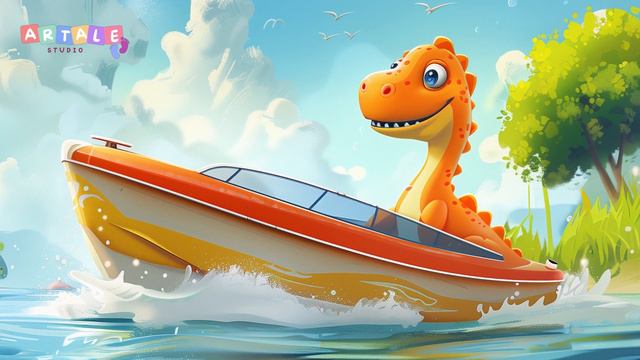 Little Dinosaur’s Dream Boat | Cartoons For Kids | Baby story | Story for kids смотреть онлайн