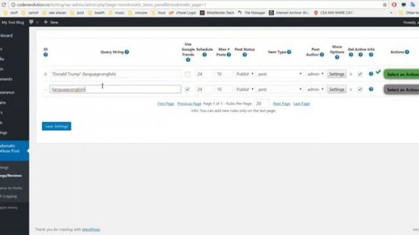 Trendomatic - WebHose + Google Trends Automatic Post Generator Plugin for WordPress