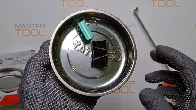 Круглый магнитный поднос 110 мм Yato YT-08295 смотреть онлайн