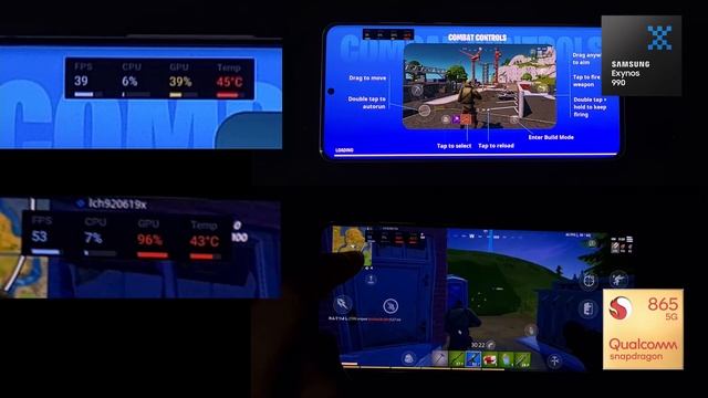 Exynos 990 vs Snapdragon 865 Samsung Galaxy S20+ Fortnite Mobile Gaming Comparison 20 Mins Gameplay смотреть онлайн