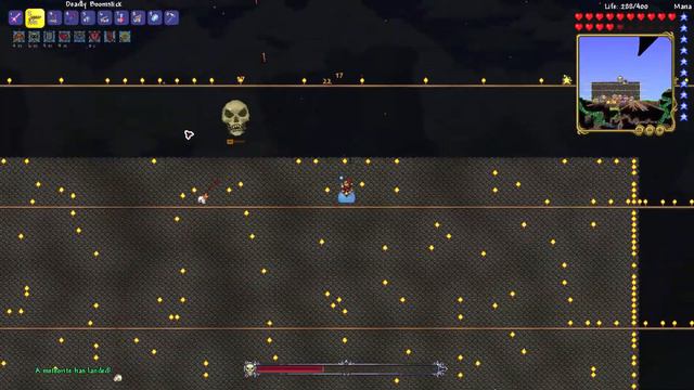 How to dodge Skeletron homing skulls attack - Terraria 1.4 смотреть онлайн