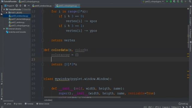 Python tutorial 2019 #23 COLOR POLYGON смотреть онлайн