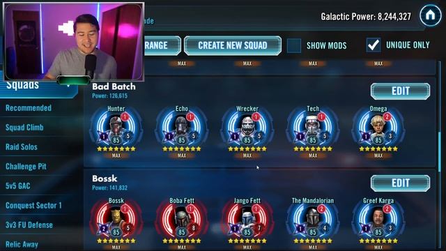 SWGOH Top 10 Teams for GAC! смотреть онлайн