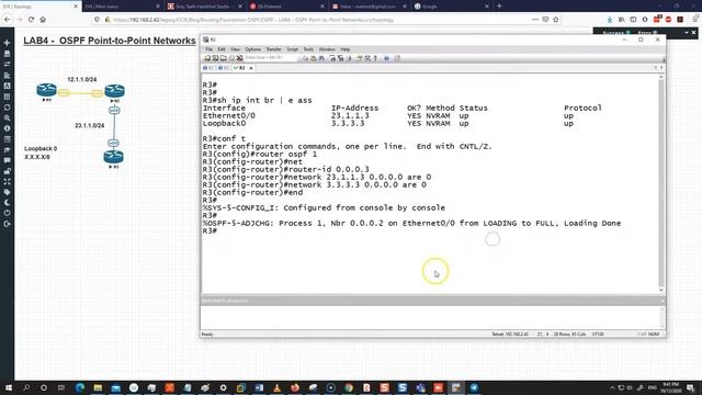 OSPF LAB4 P2P Networks смотреть онлайн