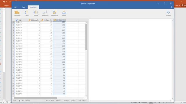 คำสั่ง Scatter plot, Correlation matrix, Linear Regression ใน JAMOVI ข้อมูล Facebook insights смотреть онлайн