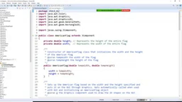Java programming, display an American flag on a frame. The user can decide the size of the flag смотреть онлайн