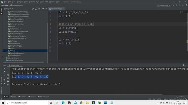 How we can update a Python tuple element value? |How to change values in a tuple? | Hindi смотреть онлайн