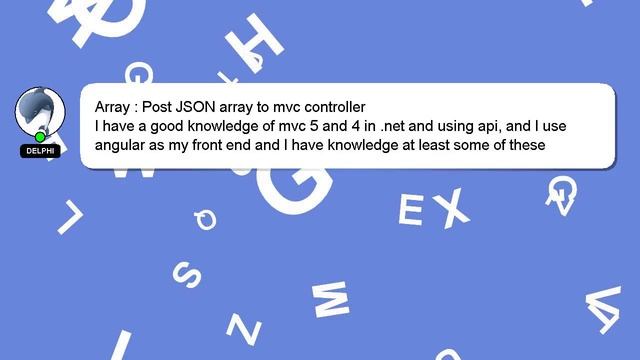 Array : Post JSON array to mvc controller смотреть онлайн