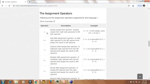 lesson 6: Operators in Java (English) смотреть онлайн