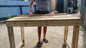 Стол из поддонов за 5 минут - DIY Pallet Table - Стол из паллет