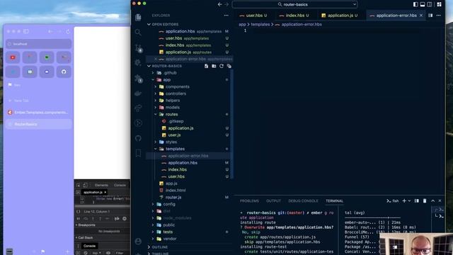 Ember Routing Basics смотреть онлайн