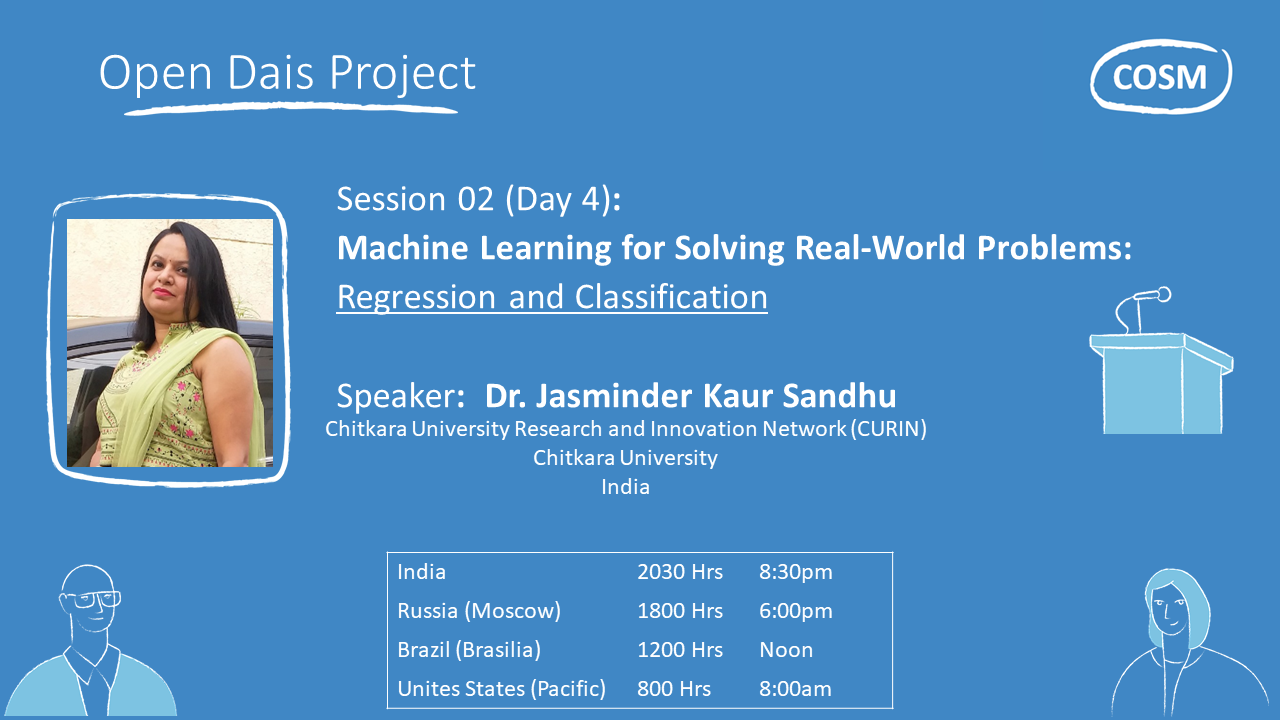 Open Dais 02: Machine Learning for Real-World Problems. Day #4: Regression and Classification смотреть онлайн