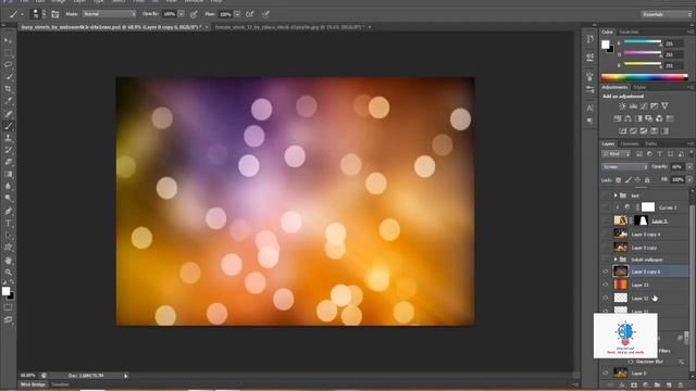 Bokeh Effect in Photoshop Tutorial смотреть онлайн