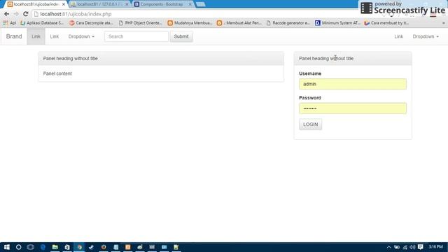 MEMBUAT WEBSITE DENGAN HTML BOOTSTRAP MYSQL DAN PHP DARI AWAL DENGAN MUDAH Bagian 4 смотреть онлайн