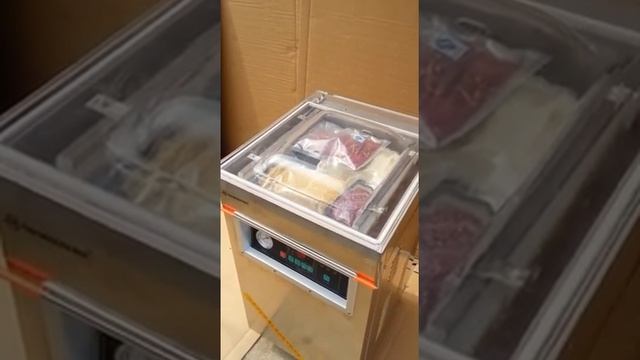 DZ400 DZ500 DZ600 single chamber vacuum bags sealing packaging machine for food смотреть онлайн