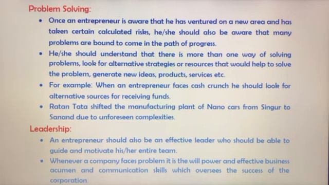Class XI-Entrepreneurship-Chapter 2-Topic-Competencies of an Entrepreneur-Part 2 смотреть онлайн