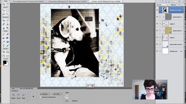 How to create a Grunge Background for your Digital Scrapbooking смотреть онлайн