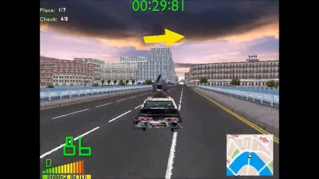 [Midtown Madness 2] Bluesmobile Jumps Tower Bridge смотреть онлайн