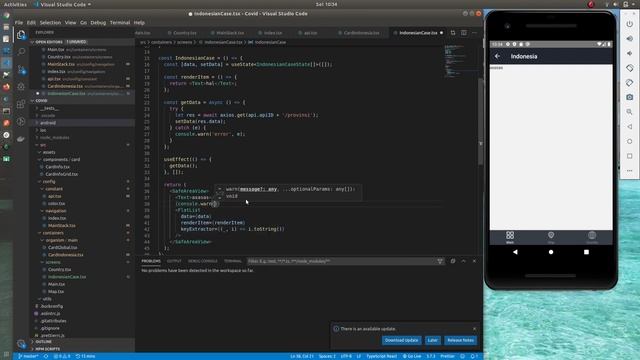 React Native Covid19 App - 09 Consume Rest Api Part 3 (Membuat Screen List Kasus Berdasar Provinsi) смотреть онлайн