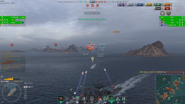 Крейсер CONDE 6 утопил 326К Урона! Мир кораблей World of Warships смотреть онлайн