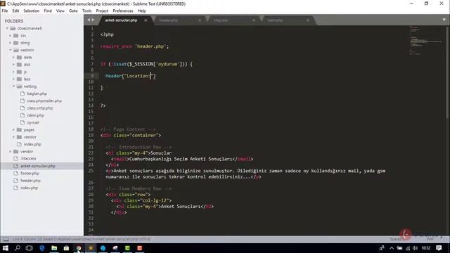 33 - Anket Sonuçları Sayfası Yetkilendirme İşlemleri - Seçim Anket Scripti PHP PDO JQuery AJAX смотреть онлайн