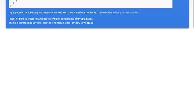 Webpack 2 configuration for Tree shaking and lazy loading with System.import on React project смотреть онлайн