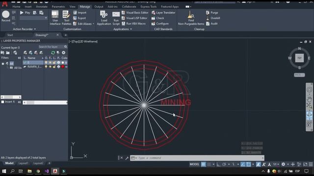 AutoCAD y ObjectARX - Dibujar una rampa en espiral смотреть онлайн