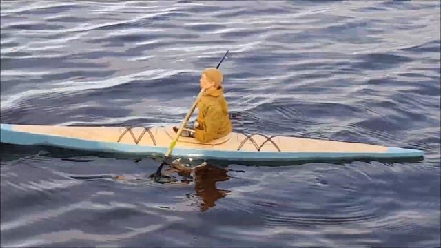 R/C model Kayak 1:6 scale action figure Chesapeake. смотреть онлайн