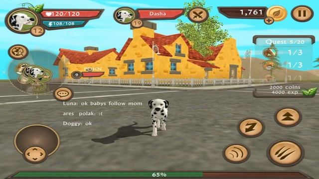 Dog Sim Online - Dalmatian : Raise A Family - Android / IOS - Gameplay Part 2