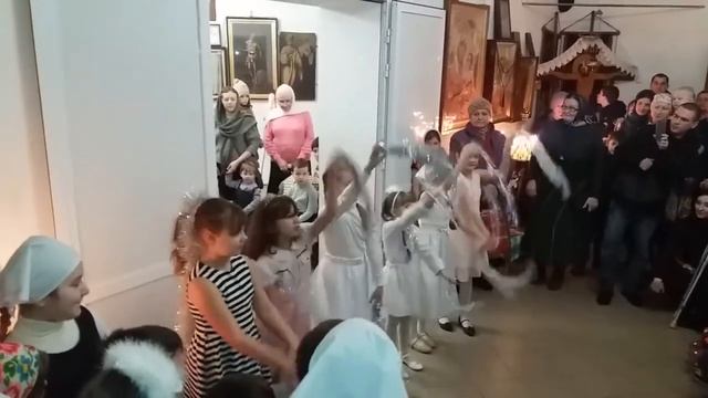 Рождественское выступление учеников нашей воскресной школы, часть 1 смотреть онлайн