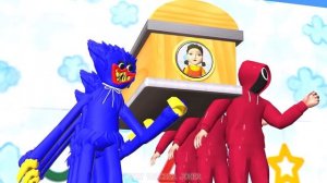 Scary Stranger 3D - Squid Game (오징어 게임) Trying Honeycomb Candy Shape Challenge in AutoGlass Game #2