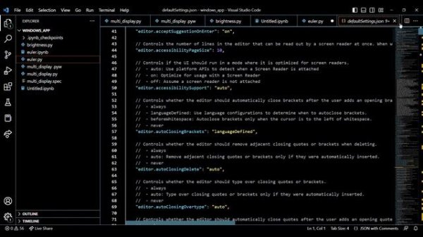 vs code how to open settings json