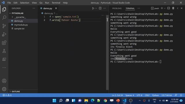 48. Try...Except in Python | Exception handling in Python смотреть онлайн
