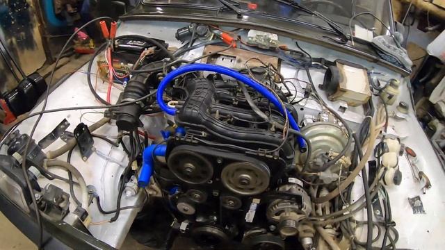 Шестнарь в Ниву.Первый запуск 124го мотора на Ниве. смотреть онлайн