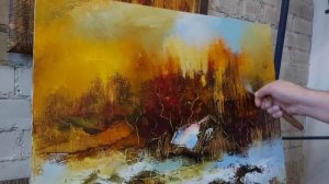 МАСЛЯНАЯ ЖИВОПИСЬ ДЛЯ НАЧИНАЮЩИХ. Как писать маслом/мастихином. ЖИВОПИСЬ МАСТИХИНОМ ...