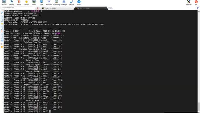 Upgrade Pluggable Databases (PDBs) Sequentially to 19c смотреть онлайн